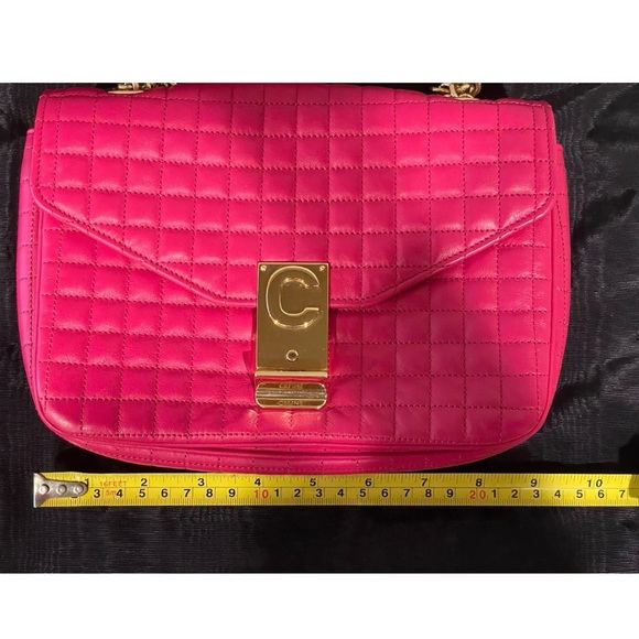 Celine C Calfskin Quilted Medium Bag In Pink. Gently Used. - Picture 12 of 15